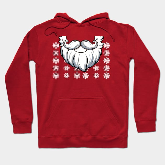 Christmas Santa Face mask Hoodie by JB's Design Store